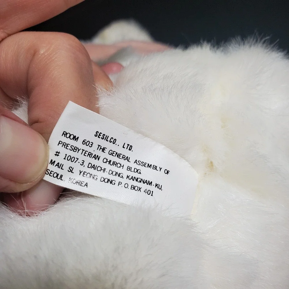 Lop Ear White Plush Easter Bunny Rabbit  10